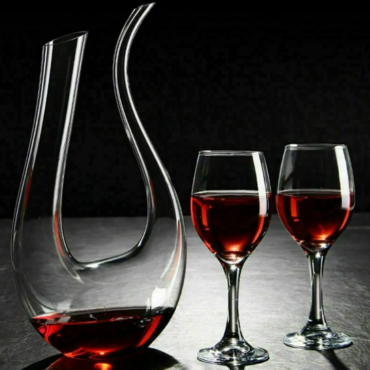 Crystal U-shaped 1500ml Wine Decanter - My Store