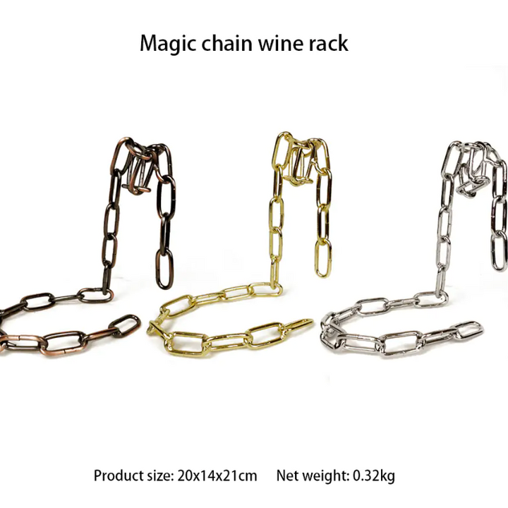 Magic Iron Chain Wine Bottle Holder - My Store