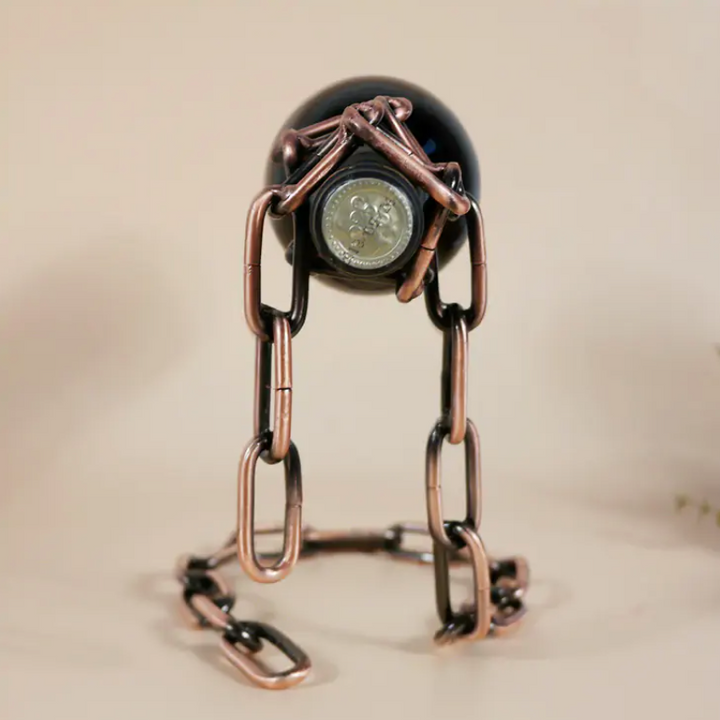 Magic Iron Chain Wine Bottle Holder - My Store