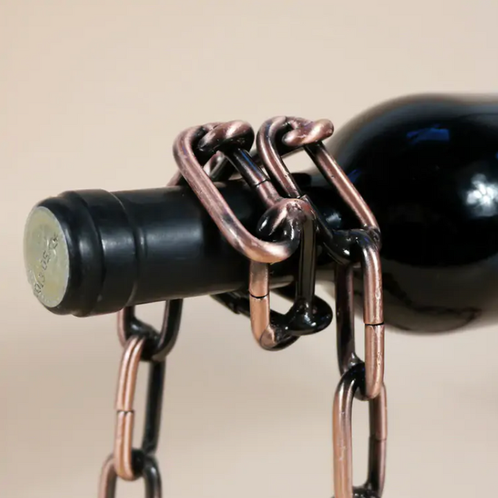 Magic Iron Chain Wine Bottle Holder - My Store