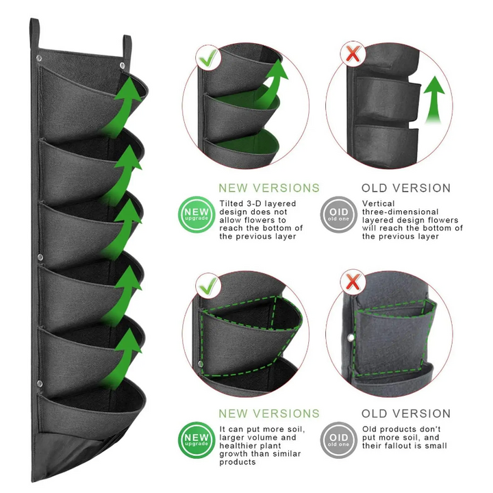 Vertical Hanging Garden Flower Pots - My Store